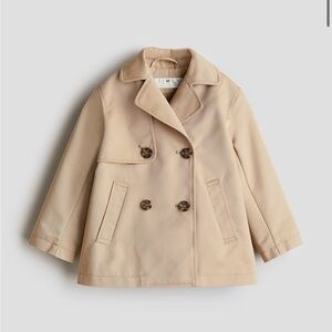 H&M girls short trench coat Beige Outerwear